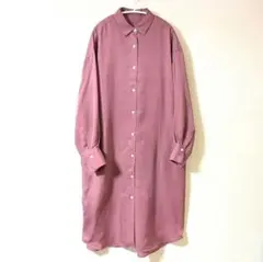 I.T.S. international くすみピンク シャツワンピ F