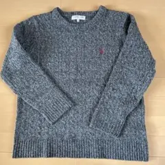 U.S. POLO ASSN. グレー ニットセーター LL