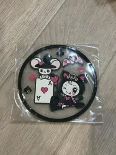 ナルミヤキャラクターズ　クリアラバーコースター　メゾピアノ　黒