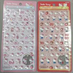 正規品　ボンボンドロップシール　ミニ　サンリオ　キティ　赤　ピンク