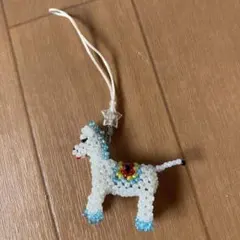 ビーズ犬ストラップ