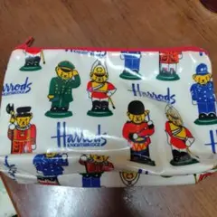 Harrods クマ柄 ポーチ