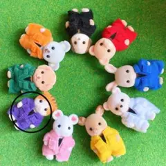 【専用】ミニチュアドール赤ちゃん用黒Tありつなぎ服1着