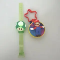スーパーマリオ 1UPキノコ 光るリストバンド➕ハッピーセット マリオのサムネイル