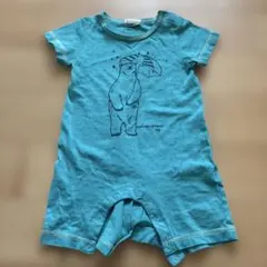 mother goose 青いロンパース 80