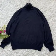 〝アドミックス〟黒　ハイネックニット　タートルネック　セーター　Lサイズ