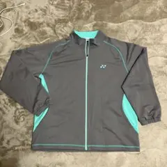 YONEX ウォームアップウェア ジャケット グレー ミントグリーン XOのサムネイル