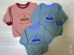 スウェットロンパース3点セット