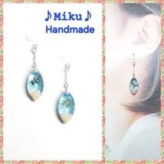 No.642-A 海☆星の砂☆レジン☆ピアス・イヤリング(シルバー) - メルカリ