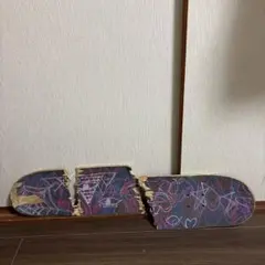 スケボー 廃デッキ 折れたスケボー スケートボード