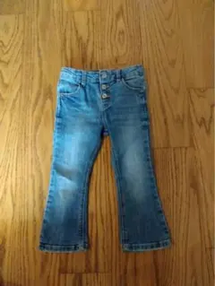 ZARA デニムブルー フレアパンツ 98cm
