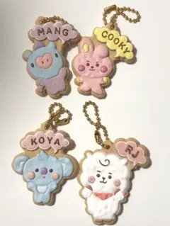 BTS BT21クッキーチャームコットMANG COOKY KOYA RJ 4点