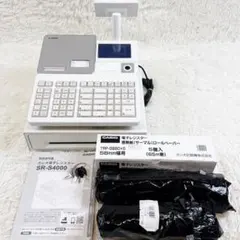 【美品】CASIO 電子レジスター SR-S4000 ホワイト 付属品有りのサムネイル