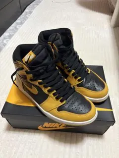 Nike Air Jordan 1 レトロOG パラン 黒/黄色/極美品 - メルカリ