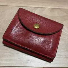 IL BISONTE 三つ折り財布 レッド　　　　早い者勝ち‼︎