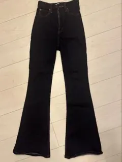MOUSSY フレアデニムパンツ 24インチ インディゴ - メルカリ