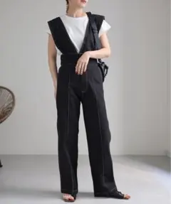 新品未使用‼️アソートサロペット　テーパードパンツ