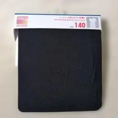 ユニクロ HEATTECH UネックT（半袖）キッズ140 ブラック