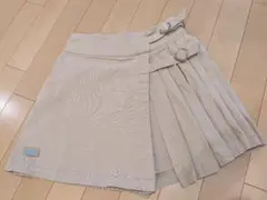 ピンクラテ　ベージュ巻きスカート風キュロット S/160