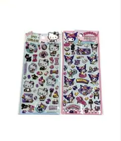 3D 立体シール　ぷっくりシール　サンリオ　キティ　　クロミ　海外正規品　2枚