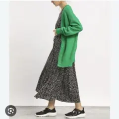 【未使用】GLOBAL WORK グリーン ニットカーディガン