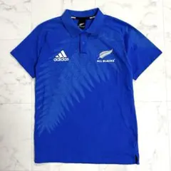 アディダス オールブラックス 半袖 ポロシャツ ブルー メンズ EA1629