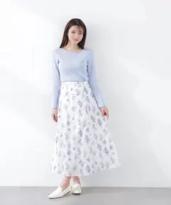 PROPORTION BODY DRESSING フラワープリントフレアスカートのサムネイル