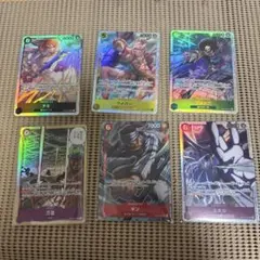 ふ*み様 ワンピースカード 神の島の冒険 ギン SR★ 他5枚