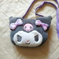 【クロミちゃん】フェイス形ネックコインケース★ショルダーポーチ★サンリオ