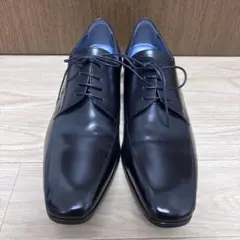 美品　BENIR ウェディングシューズ ブライダル 27.5cm 黒　レザーのサムネイル