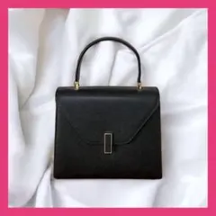 本革ショルダーバッグ黒2way ハンドバッグ 牛革