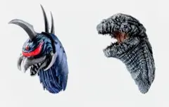ゴジラ一番くじ　大怪獣列伝　モンスターヘッドマグネット　２個セット　1番くじ