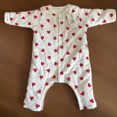 【新品未使用❣️】PETIT BATEAU ハート柄ロンパース 74㎝