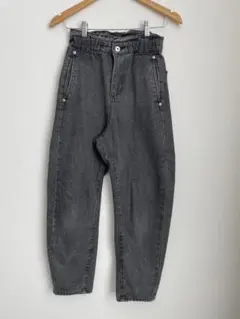 カーブ デニム パンツ ケミカルウォッシュ レディース　M