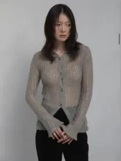 OHOTOROのFeather Damage Cardigan
