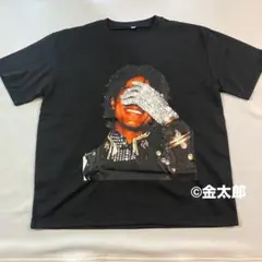 L マイケル・ジャクソン ムーンウォーク Tシャツ 金仕様KING OF POP