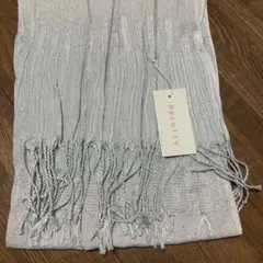 【新品】日焼け防止　ストール　ブルーグレーxラメストール　日焼け防止