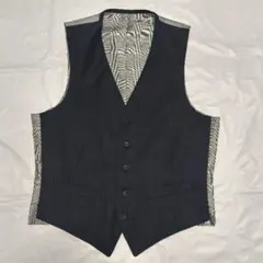 ベストネイビー　AB7サイズ 紳士服　ジレ　演奏会　飲食店　制服　バーテン ベストネイビー AB7サイズ 紳士服 ジレ 演奏会 飲食店 制服 バーテン