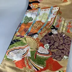 はじめ様専用◆ 王朝春香紋 源氏絵巻物 袋帯