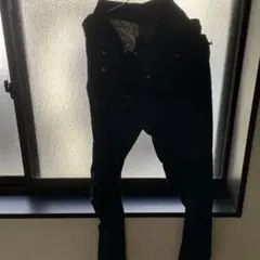 ダークブルースリムフィットデニムパンツ　黒　中古