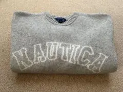 NAUTICA グレー ロゴ入りセーターのサムネイル