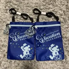 ディズニー　バケーションパッケージ　ショルダー　2個