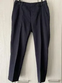 Honeys ハニーズ テーパードパンツ ストライプ ネイピー