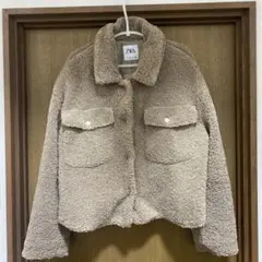 ZARA ボア生地ジャケット