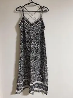 GAP 花柄 ノースリーブ ロングワンピース