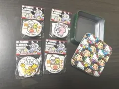 キャラクター 動物　缶バッジ　ピンバッジ 4個セット　ぺこちゃん　缶付き