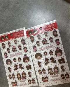 新品！モンチッチぷくっとシール 2点セ ット