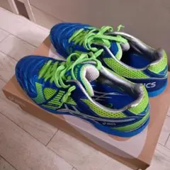 asics GEL-TACTIC フットサルシューズ 青緑