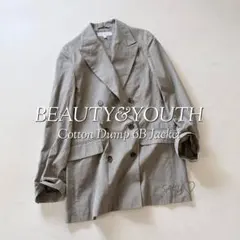 定価2.3万 B&Y ユナイテッドアローズ コットンダンプダブルジャケット M