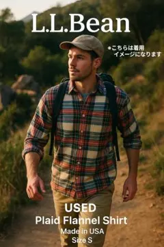 古着 L.L.Bean チェック柄 フランネルシャツ/ヴィンテージ風/リメイク/